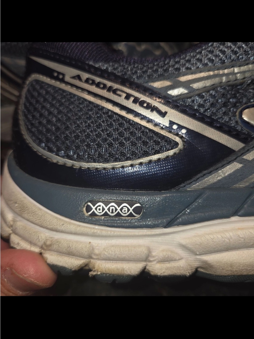 Brooks Addiction 11 Mens Running Shoes Blue Silver Gray Sneakers Size 11 - Picture 9 of 9